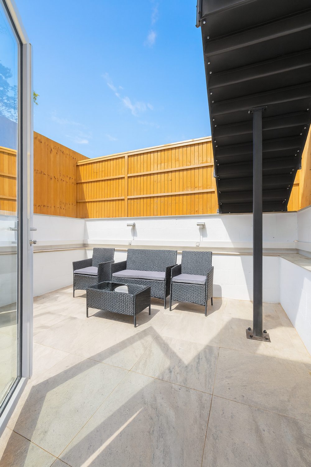 Private terrace with seating